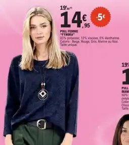E.Leclerc Fynora pull femme offre