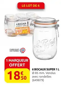 Rural Master Le parfait 6 bocaux super 1 l offre