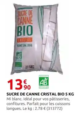 Rural Master P sucre de canne cristal bio 5 kg offre