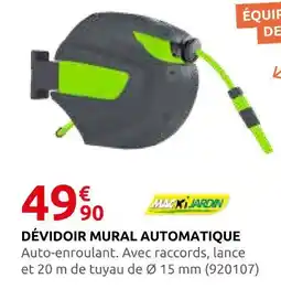 Rural Master Macxi jardin dévidoir mural automatique offre