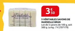Rural Master 5 véritables savons de marseille brun offre