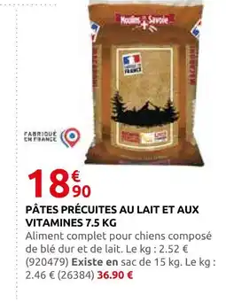 Rural Master Pâtes précuites au lait et aux vitamines offre