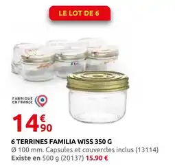 Rural Master 6 terrines familia wiss 350 g offre
