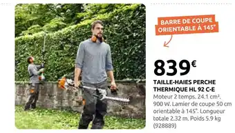 Rural Master Taille-haies perche thermique hl 92 c-e offre