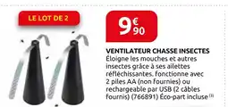 Rural Master Ventilateur chasse insectes offre
