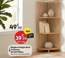 Maxi Bazar Étagère d'angle kord 4 niveaux offre