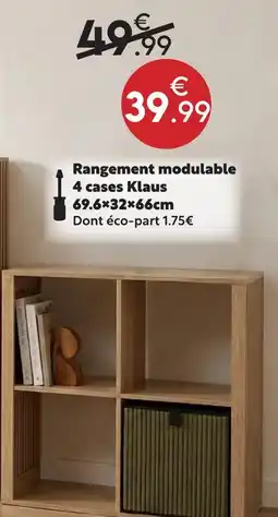 Maxi Bazar Rangement modulable 4 cases klaus offre