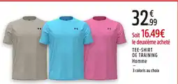 Intersport Under armour tee-shirt de training homme offre