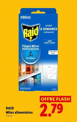 Lidl Raid mites alimentaires offre