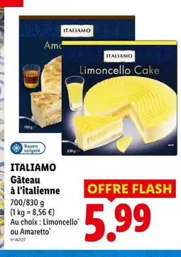Lidl Italiamo gâteau à l'italienne limoncello offre