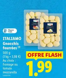 Lidl Italiano gnocchis fourrées offre