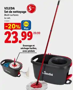 Lidl Vileda set de nettoyage multi surfaces offre