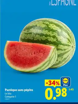 Lidl Pastèque sans pépins offre