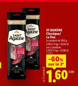 Lidl St agaûne classique/la fine offre