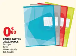 Auchan Seyes CAHIER CARTON offre