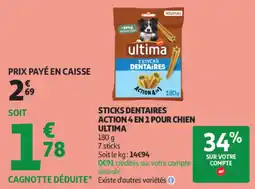 Auchan ultima STICKS DENTAIRES offre