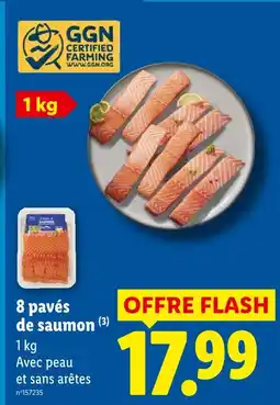 Lidl 8 pavés de saumon offre