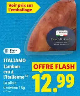 Lidl Italiano jambon cru à l'italienne offre