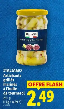 Lidl Italiamo artichauts grillés marinés à l'huile de tournesol offre