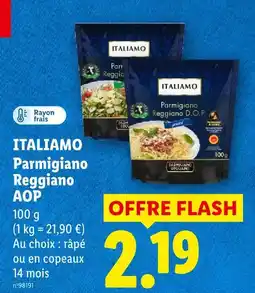 Lidl Italiamo parmigiano reggiano aop râpé offre