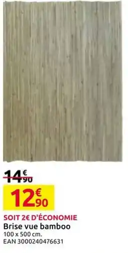 Mr Bricolage Brise vue bamboo offre