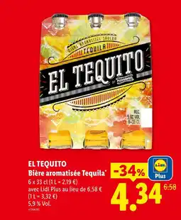 Lidl El tequito bière aromatisée tequila offre