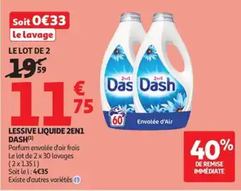 Dash Lessive liquide 2en1
