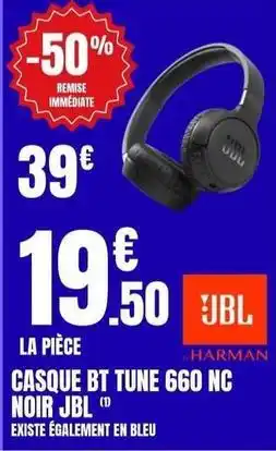 E.Leclerc Jbl - casque bt tune 660 nc noir offre