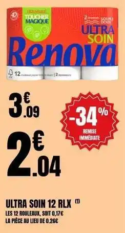 E.Leclerc Renova - ultra soin 12 rlx offre