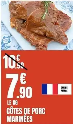 E.Leclerc Côtes de porc marinées offre