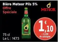 E.Leclerc Meteor - bière pils 5% offre