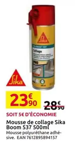 Mr Bricolage Sika Mousse de collage offre