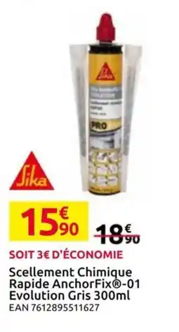 Mr Bricolage Sika Scellement Chimique Rapide AnchorFix®-01 Evolution Gris offre