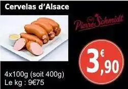 E.Leclerc Pierre schmidt - cervelas d'alsace offre
