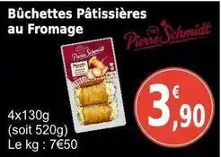 E.Leclerc Pierre schmidt - bûchettes pâtissières au fromage offre