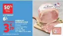 Auchan Supermarché Jambon cuit supérieur offre