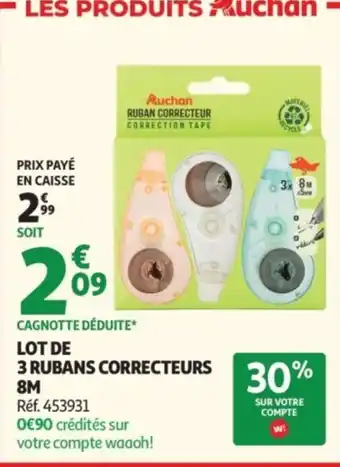 Auchan Ruban correcteur
