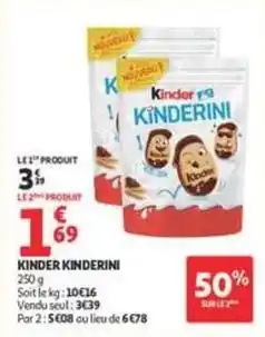 Auchan Supermarché Ferrero rocher - kinder offre