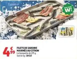 Auchan Supermarché Filets de sardine marines au citron offre