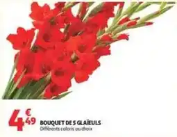 Auchan Supermarché Bouquet de 5 glaïeuls offre
