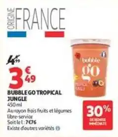 Auchan Supermarché Bubble go - tropical jungle offre