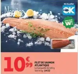 Auchan Supermarché Mon - filet de saumon atlantique offre