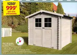 Mr Bricolage Milovic Abri de jardin offre