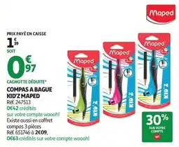 Auchan Maped COMPAS A BAGUE KID'Z offre