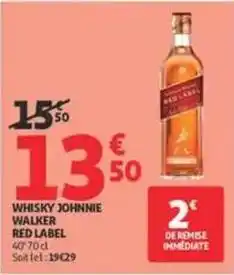 Auchan Supermarché Johnnie walker - whisky red label offre