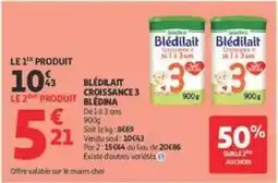 Auchan Supermarché Blédina - blédilait croissance 3 offre