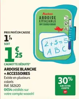 Auchan Auchan ARDOISE EFFAÇABLE offre