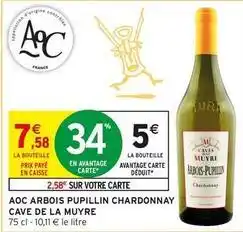 Intermarché Aoc - aoc arbois pupillin chardonnay offre