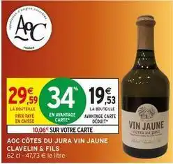 Intermarché Aoc - aoc côtes du jura vin jaune offre