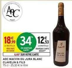Intermarché Aoc - aoc macvin du jura blanc offre